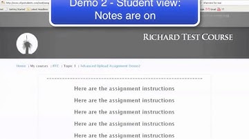 How to create an Advanced file upload Assignment - Moodle 2