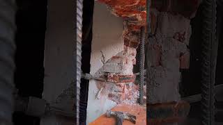 Simple Smart Idea To Easily Demolish Concrete Walls Using Simple Tools