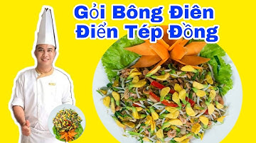 Cách làm gỏi bông điên điển tép đồng - đặc sản miền tây