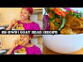 How to make Isi-Ewu ( Goat head )   Cook with me   ASMR EATING