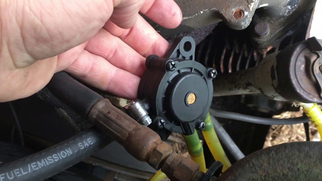 Bobcat Skidsteer loader Kohler fuel pump repair YouTube