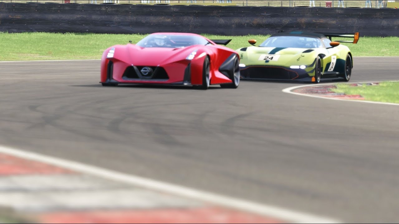 Aston Martin Vulcan Amr Pro Vs Nissan Concept 2020 Vision