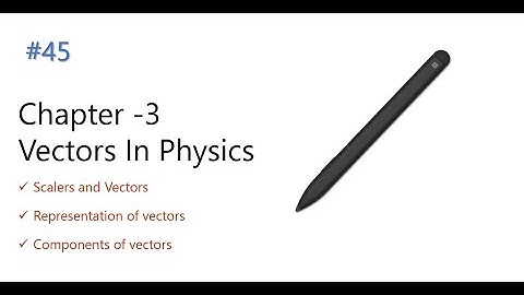 Scalers, vectors and its components | Chapter 3 | Physics by James S.walker