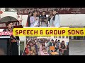 Farewell speech and mashup group song by students  farewell performance for 12th