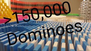 Dominoes Falling ASMR - Over 150,000 Dominoes