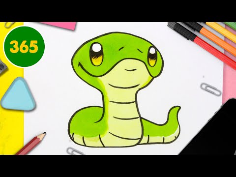 Video: Come Si Disegna Un Serpente