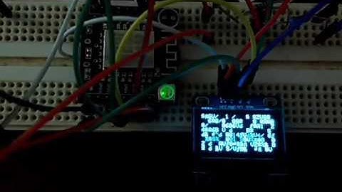 Arduino IDE esp8266 OLED Matrix screensaver