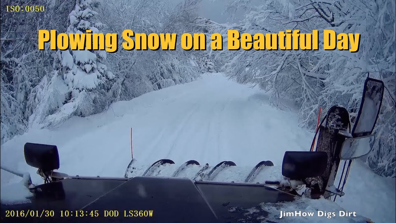Plowing Snow on a Beautiful Day