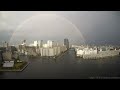 朝の虹出現から消失まで4K可変速タイムラプス Morning rainbow 4K time-lapse Oct.29.2023