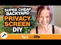 Super Cheap Backyard Privacy Screen DIY Tutorial Video - THIS IS REAL LIFE