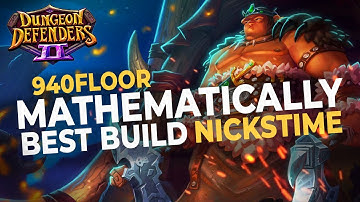 Mathematically best Build in the game melting Headstrong Lady Orcs / Endgame of Dungeon defenders 2