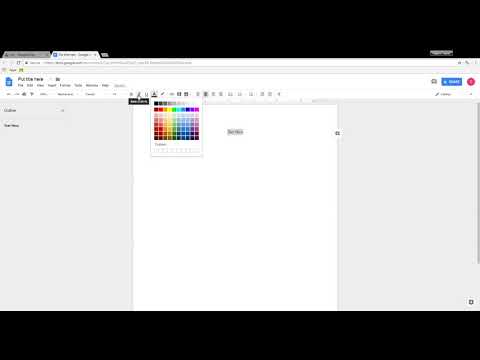 Google Docs - Titling and basic editing.