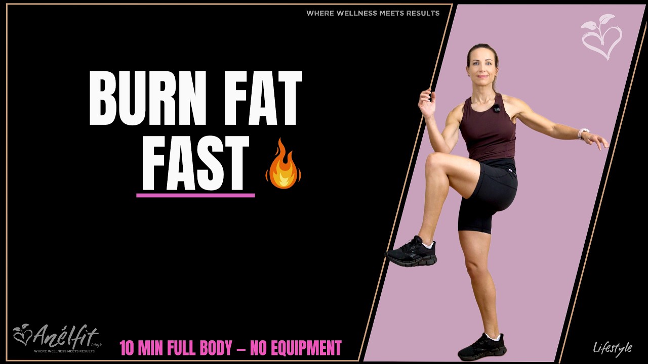 10 Min Full Body HIIT Workout — Burn Fat Fast — No Equipment Needed ...