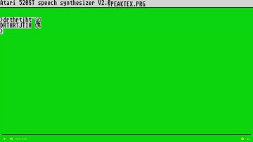 ATARI ST SPEAKTEX SPEAK TEXT SPEAKTEXT INCLUDES ALSO SPEECH SYNTHESIZER v2 0 FROM ST AMIGA FORMAT 10
