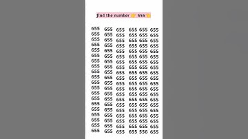 find the number 👉 556👈#number #quiz