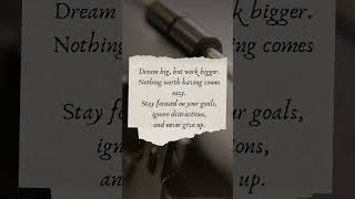 Dream Big #quotes #motivation #shorts
