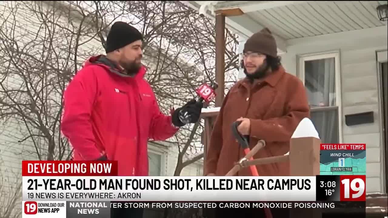 Akron neighbors on edge as police search for suspect in man's murder