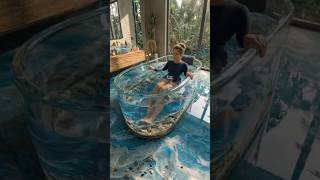 This Glass Bathtub Setup Will Blow Your Mind 🤯