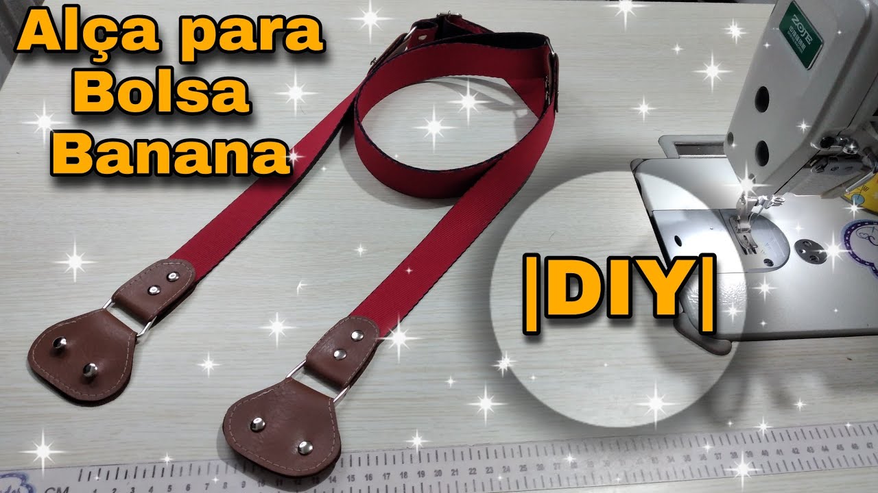Como fazer Alça para bolsa banana/ Faça vc mesmo| DIY |How to make DIY banana bag strap
