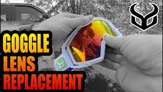 How To Replace Goggle Lens MTB // DEMON UNITED SUPRA GOGGLES REPLACEMENT