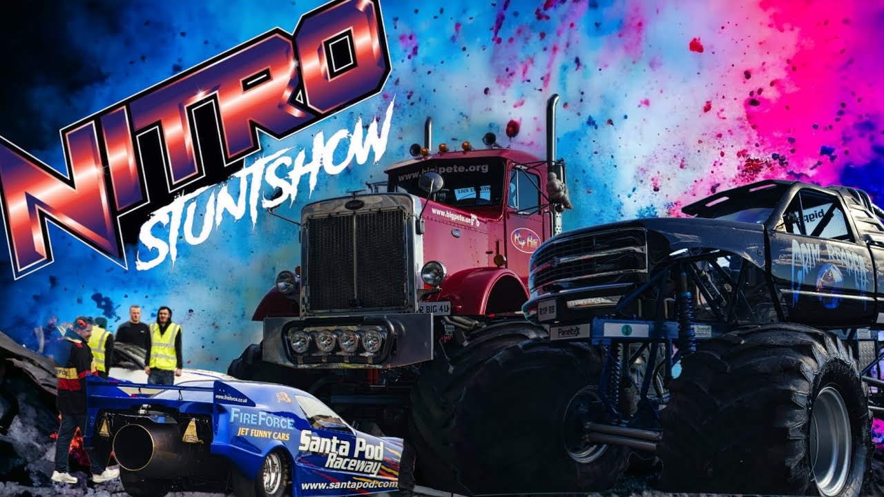 Nitro Stunt Show Big Pete, Grim Reaper, Lee Bowers, crash test dummies