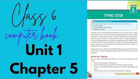 Class 6 computer book unit 1 chapter 5// All Exercise// English Medium// Chapter 5 //
