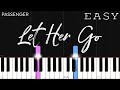 Passenger - Let Her Go | EASY Piano Tutorial