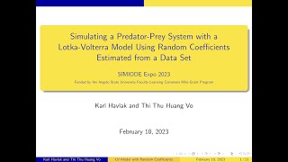 Simulating a Predator-Prey System with a Lotka-Volterra Model...