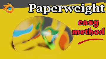 Easy Blender Modeling | Create A Glass Paperweight In Eevee | Simple & Easy Method | Blender 2.9x