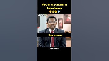 Very Young Candidate | Suchiter Sharma | Rank-146 | UPSC 2020#shorts #upsc #interview