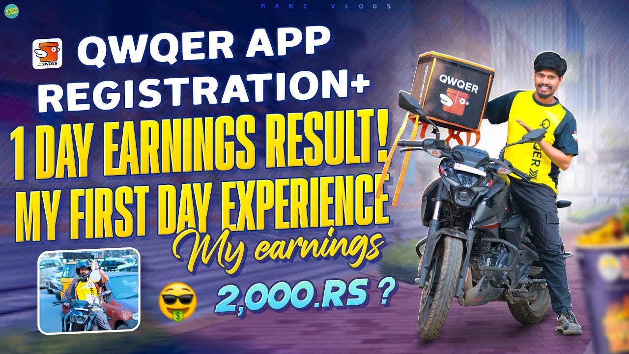 QWQER Partner Delivery One Day Earnings   First Day in QWQER Earnings Experience Honest Review