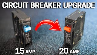 worst mistake homeowners make upgrading a 15amp to 20amp circuit breaker