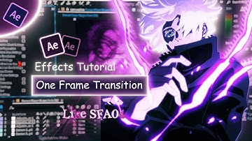 One Frame Transition in After Effects | AMV Tutorial #1