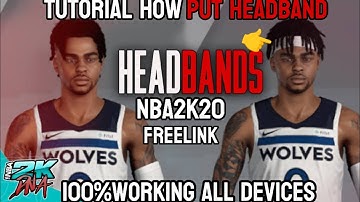Hot to add HEADBAND in NBA2K20 JD MOD my career TUTORIAL FREELINK#nba2k20