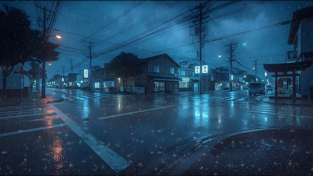 Tokyo After Midnight 🌙 Lofi Rain in a Quiet City Atmosphere for Your Comfortable Sleep