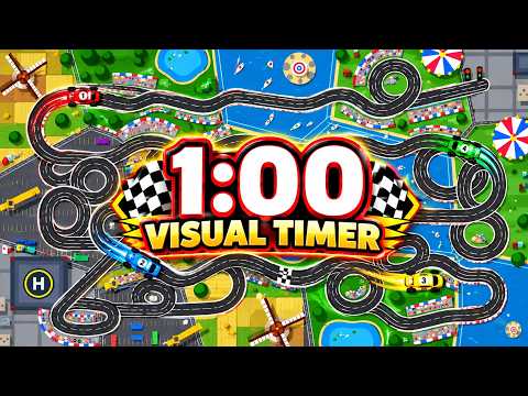 1 Minute Racing Timer 🏎️🏁 | Grand Prix Countdown Race!