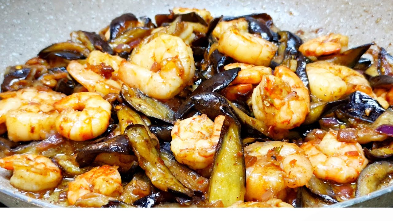 TASTY ! SECRET TO A DELICIOUS EGGPLANT WITH SHRIMP RECIPE