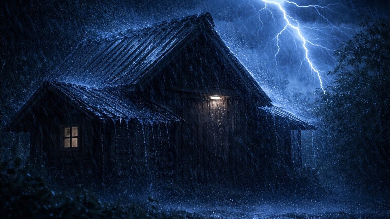 99% Instantly Fall Asleep with Powerful Night Rain & Thunder – Deep Sleep for Insomnia Relie