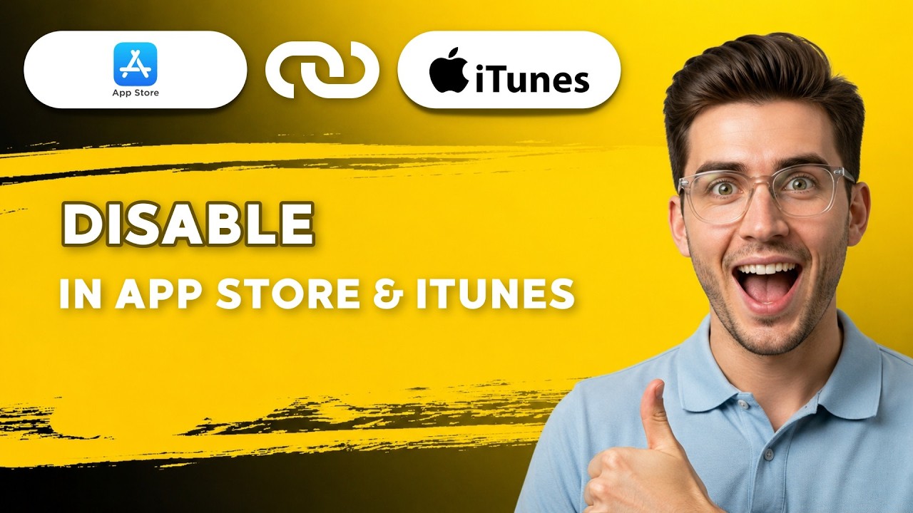 How to Disable in App Store and iTunes [2026 Full Guide] - YouTube