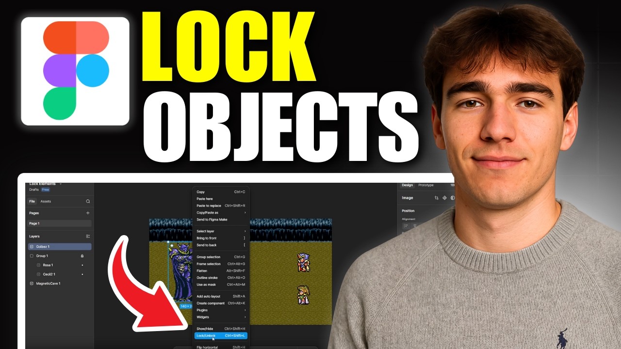 How to Lock Objects in Figma (Tutorial 2026) - YouTube