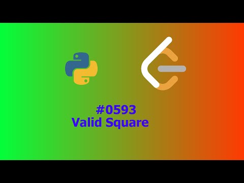 No Sound Leetcode 593: Valid Square