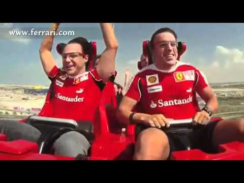 Fernando Alonso and Felipe Massa ride Formula Ross...
