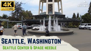 Seattle, Washington | Exploring Seattle Center & the Space Needle - 4K Ambient ASMR City Walk