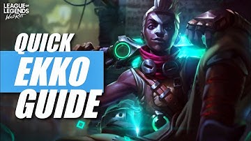 How to Play Ekko for Beginners - Wild Rift