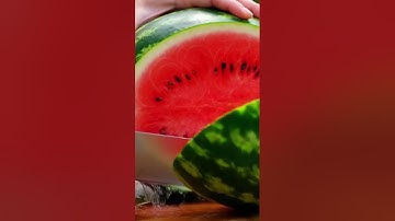Cutting a Giant Watermelon 🍉 | Fun AI Animation  #fruit #trending #shorts #ai #fypシ #asmr