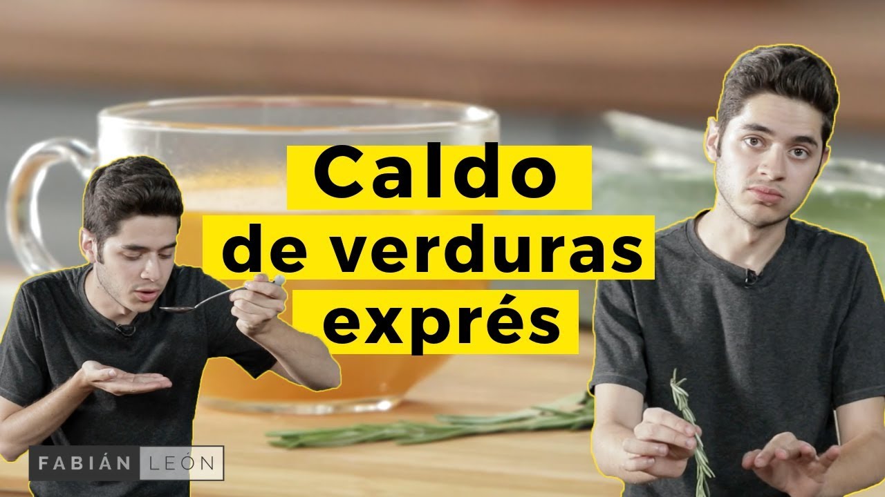 Caldo de verduras exprés // Fácil y rápido