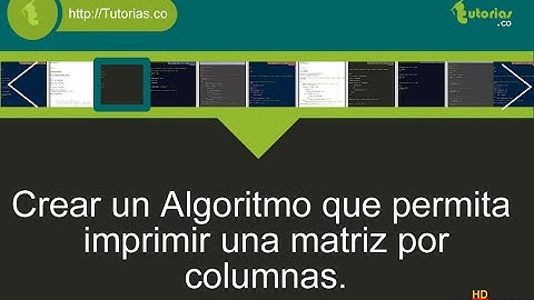 arreglos – pseudocodigo (matriz por columnas)