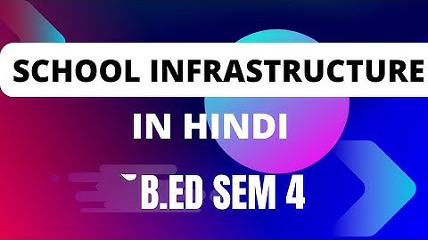 School Infrastructure  File in hindi   b.ed sem 4|internship files