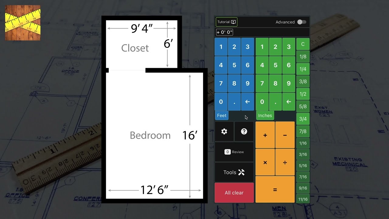 Calculate Area Feet And Inches Calculator App YouTube Calculate Area Feet And Inches Calculator App YouTube