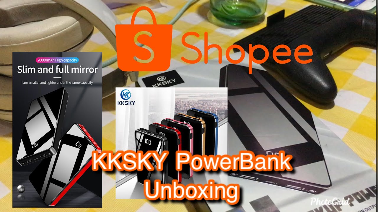 Powerbank Unboxing KKSKY brand from Shopee